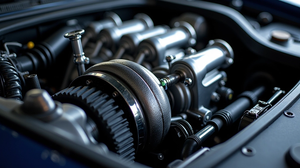 Sporta automašīnas motor ar lielu ciparu zirga spēku vērtēšanu un enerģijas rādītāju